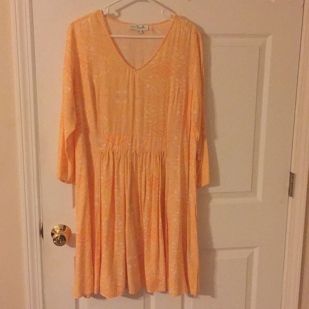 3/4 sleeve tunic dress